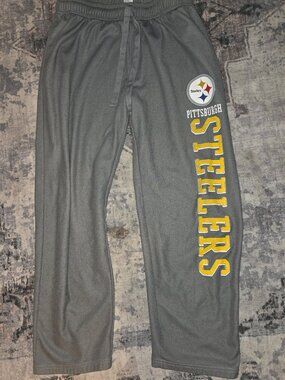 Mens sweatpants size large NFL Steelers